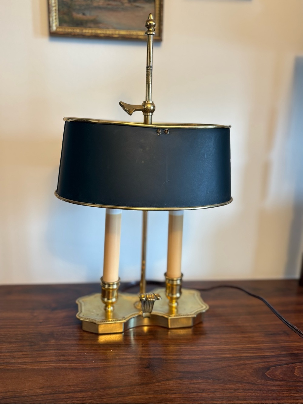 Vintage French style Bouillotte Lamp